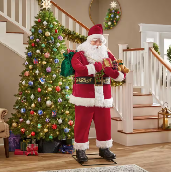 Home Accents Holiday 6 ft. Animated Singing Santa Christmas Animatronic - $120