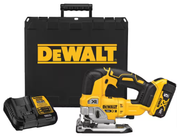 DEWALT 20V MAX XR Cordless Brushless Jigsaw with 1 20V 5.0Ah Battery/Charger - $245