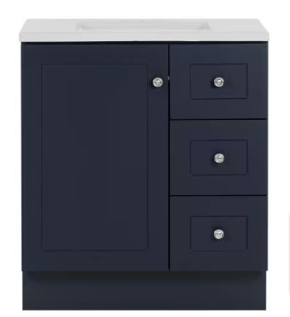 Glacier Bay Bannister 31 in. W x 19 in. D x 35 in. H Single Sink Bath Vanity(No Top) - $180
