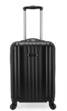 Traveler's Choice Elite Black Luggage Fullerton Hardside Carry-On Spinner Luggage - $45