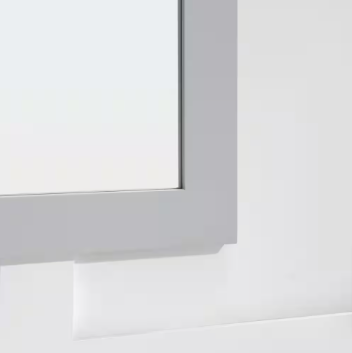 Parkcrest 22.00 in. W x 30.00 in. H Framed Rectangular Bathroom Mirror in Dove Grey - $95