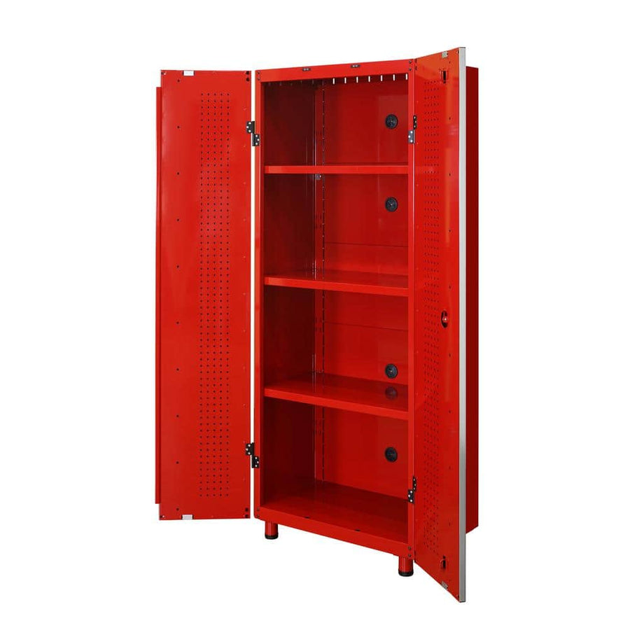 Husky Ready-to-Assemble 24-Gauge Steel Freestanding Garage Cabinet in Red - $160