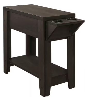 End tables top with cup holders
