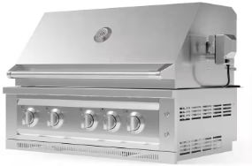 Outdoor Kitchen 5-Burner Natural Gas Grill in Stainless Steel with Ceramic Trays - $1320