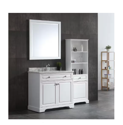 Home Decorators 33 in. W x 36 in. H Framed Wall Mount Bathroom Vanity Mirror - $85