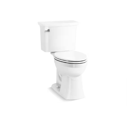 Kohler Elmbrook 360 Complete Solution 2-piece 1.28 GPF Single Flush Elongated Toilet - $150