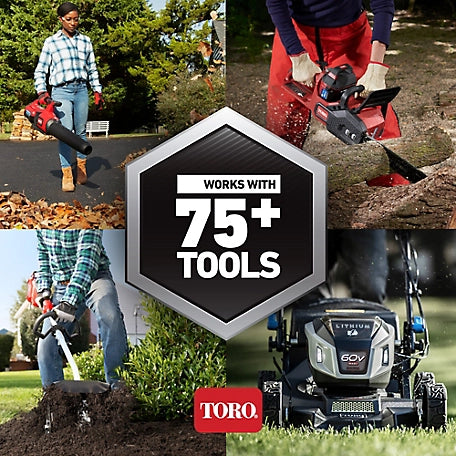 Toro 21 in. Push Electric Power Clear 60V Lithium-Ion Snow Blower, 7.5Ah Battery, Charger - $500