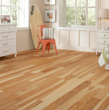 Natural Hickory Wire Brushed Engineered Hardwood Flooring (315 sq ft) - $630