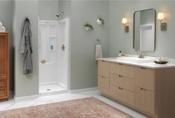 Delta Classic 500 32 in. L x 32 in. W Alcove Shower Pan Base with Center Drain - $125