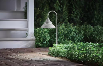 Hampton Bay Low Voltage 100 Lumens Outdoor Integrated LED Farmhouse Path Light - $20
