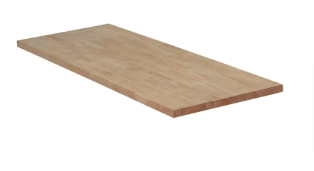 Hampton Bay Unfinished Hevea Solid Wood Butcher Block Countertop, Square Edge - $65