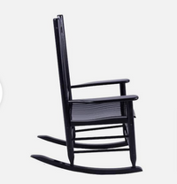Hampton Bay Patio Black Wood Outdoor Rocking Chair - $90