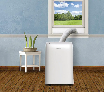 Toshiba 12,000 BTU, 115-Volt Wi-Fi Portable Air Conditioner with Dehumidifie - $270