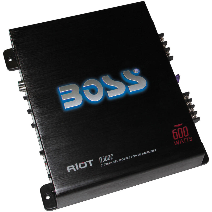 Boss Audio R3002 Riot Series 2 Channel Class AB Full Range Amplifier - 600 Watts - $50