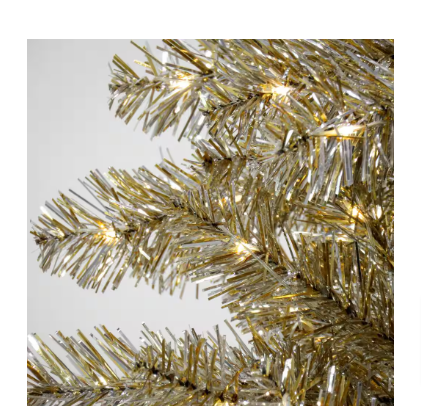 National Tree Company 10 ft. Pre-Lit Christmas Platinum Metallic Artificial Christmas Tree - $995