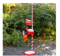 Zaer Ltd. International 72 in. Tall North Pole Mailbox with Candy Cane Stand - $195