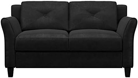Lifestyle Solutions Loveseat Sofa, Black - $140