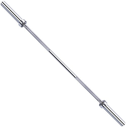 Sporzon! Olympic Barbell Standard Weightlifting Barbell, 2-inch, 6FT, Chrome - $55