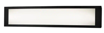 Woodbury 24.6 in. 1-Light Matte Black Integrated LED Bathroom Vanity Light Bar - $50