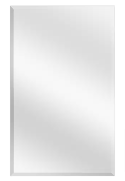 Glacier Bay White Frameless Recessed/Surface Mount Bathroom Medicine Cabinet - $25