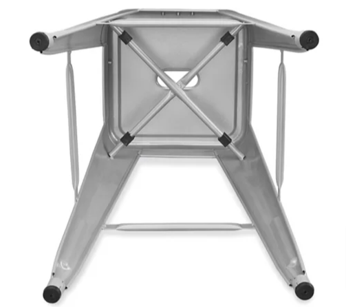 Industrial Metal Stool - 30", Silver - Set Of Four- $115
