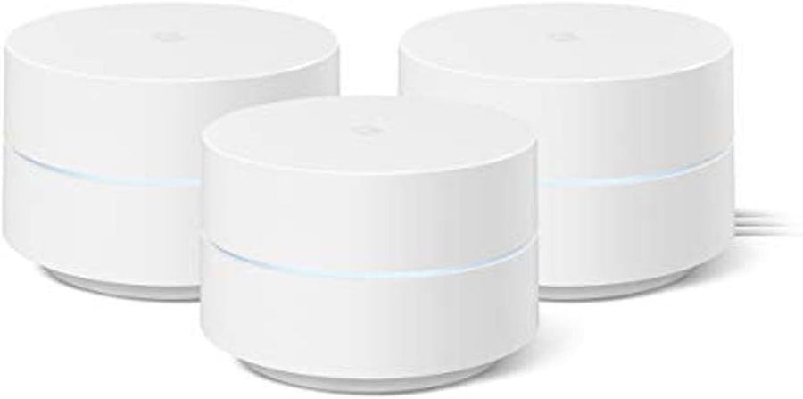 Google Wifi - AC1200 - Mesh WiFi System - Wifi Router - 4500 Sq Ft Coverage - 3 pack - $90