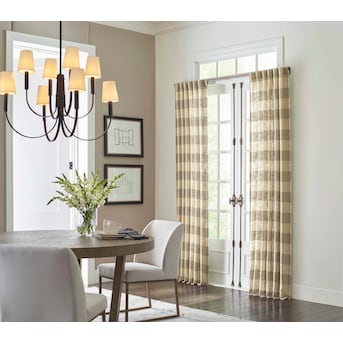 allen + roth 95-in Natural Light Filtering Back Tab Single Curtain Panel -$20