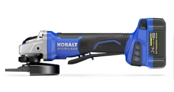Kobalt 5-in 24-volt Max Paddle Switch Brushless Cordless Angle Grinder - $125