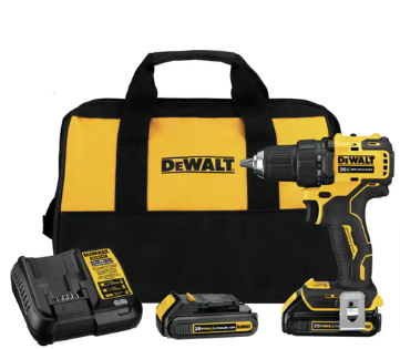 DEWALT ATOMIC 20V MAX Cordless Brushless Compact 1/2 in. Drill/Driver - $130