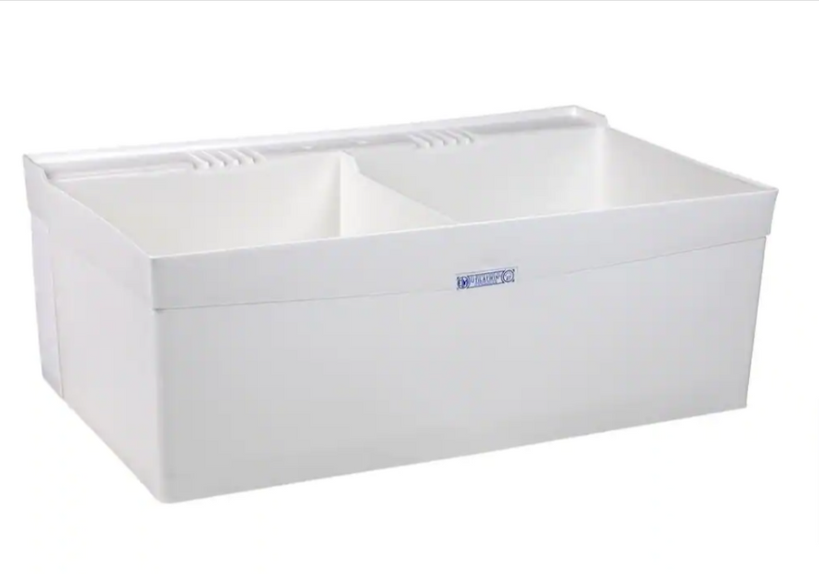 Utialtwin 24 in. x 40 in. x 33 in. Structural Thermoplastic Laundry Tub - $110