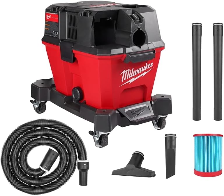 M18 FUEL 6 Gal. Cordless Wet/Dry Shop Vacuum (Missing extension Wand) - $180