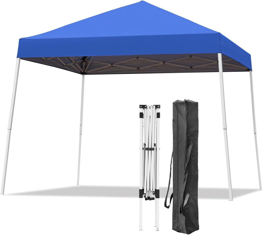 Canopy Tent, 10X10 FT Pop Up Canopy Outdoor Instant Tent Slant Legs w/ Carrying Bag - $40