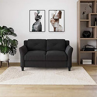 Lifestyle Solutions Loveseat Sofa, Black - $140