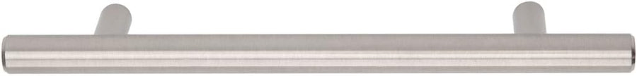 Amazon Basics Euro Bar Cabinet Handle (1/2-inch Dia), Satin Nickel, 50-Pack - $45