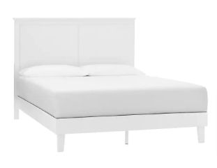 StyleWell Granbury White Wood Full Platform Bed (55.16 in. W x 48 in. H) - $240
