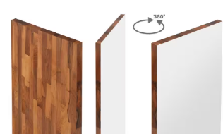 Hampton Bay 4 ft. L x 25 in. D Finished Engineered Walnut Butcher Block Countertop - $70