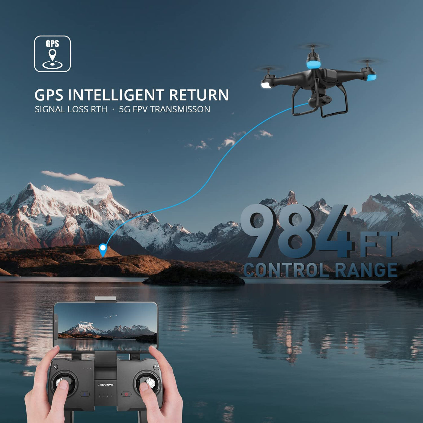 Holy Stone HS120D GPS Drone - $70