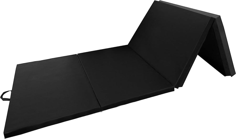 BalanceFrom GoGym All-Purpose 4'x10'x2" Gymnastics Gym Folding Exercise Mat, Black - $90