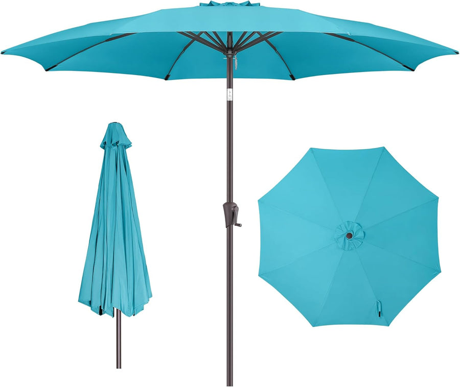 FLAME&SHADE 10 ft Outdoor Market Patio Table Umbrella - $50