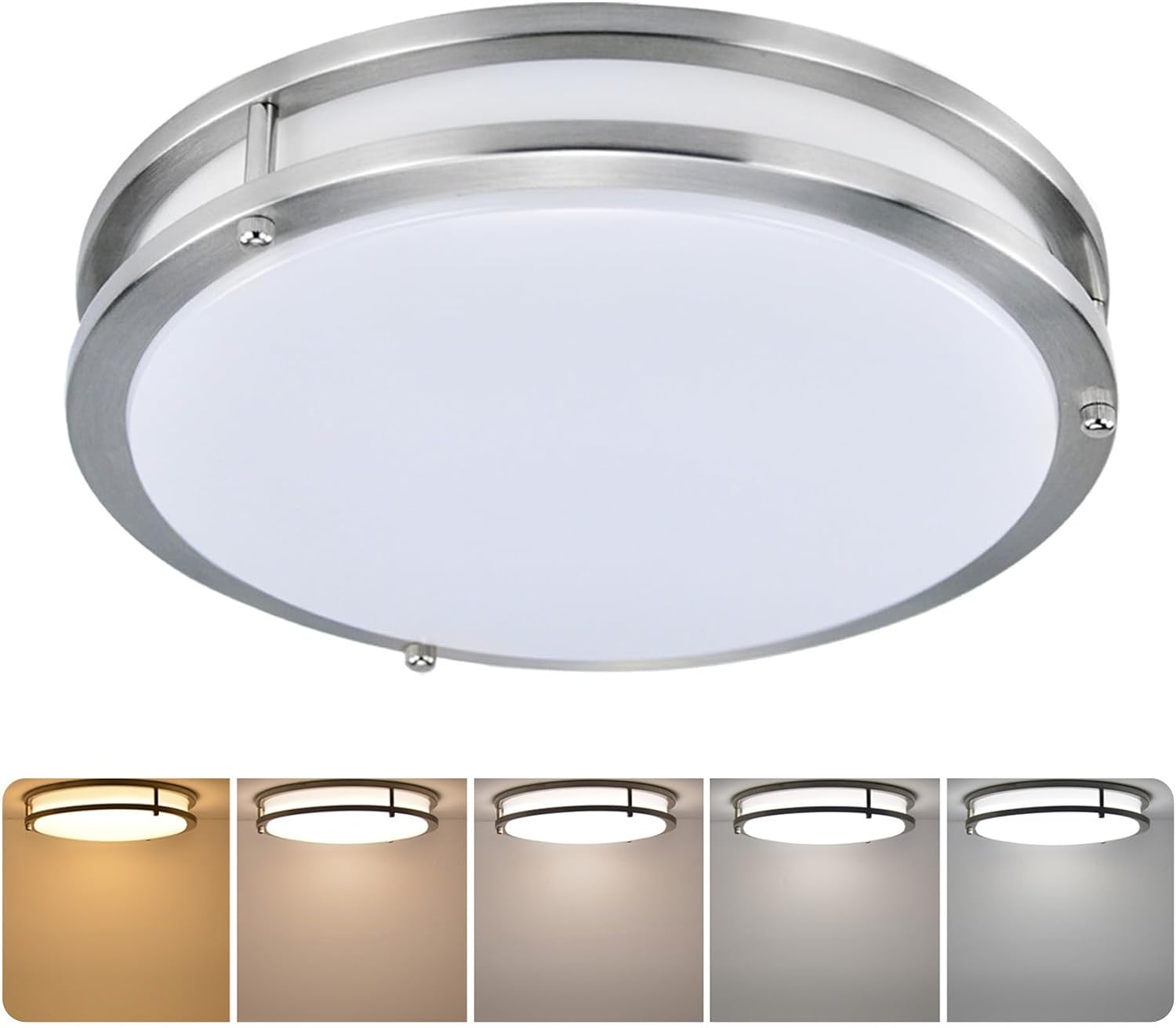 36W 16 inch Dimmable Flush Mount LED Ceiling Light Fixtures 1