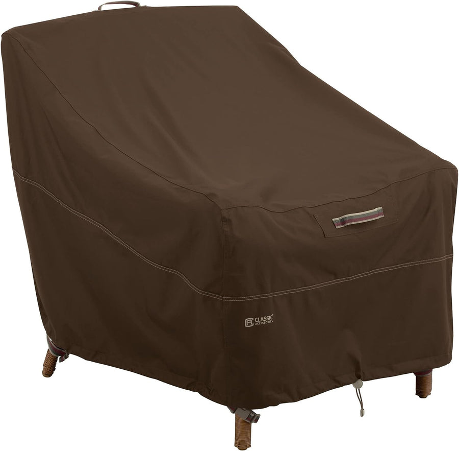 Madrona Rainproof 38 Inch Deep Seated Patio Lounge Chair Cover, Dark Cocoa - $45