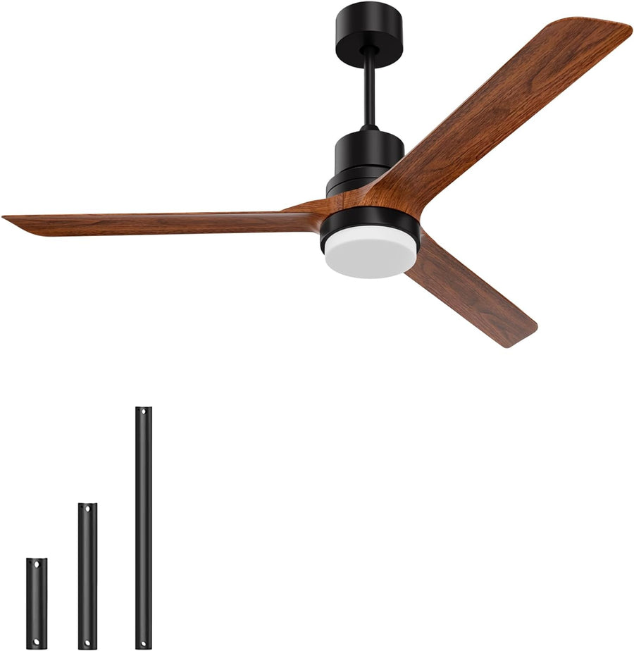 Ceiling Fans with Lights Outdoor/Indoor, 52" Ceiling Fan with LED DC Motor - $65