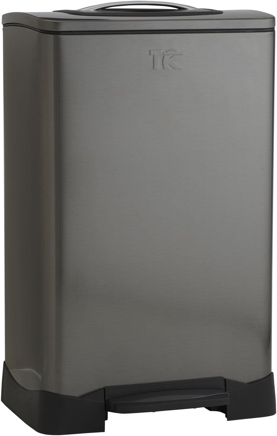Household Essentials TK10XL-1 Trash Krusher 50L, 50 Liter, Black Stainless - $100