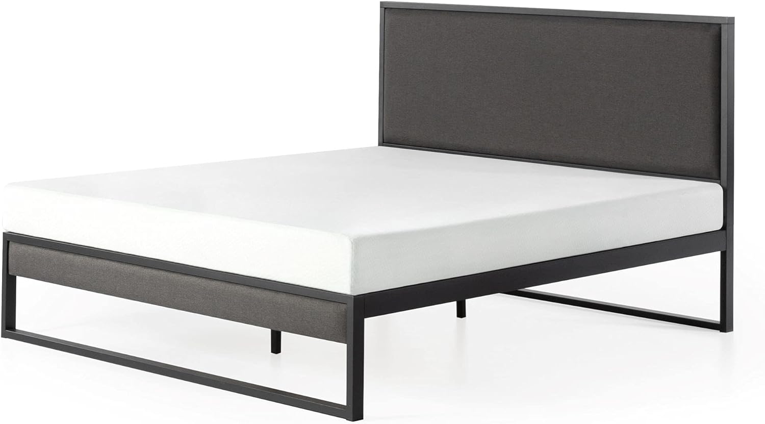 ZINUS Christina Upholstered Platform Bed Frame with Headboard, King - $139