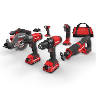 V20* Cordless 6 Tool Combo Kit (2 Batteries)