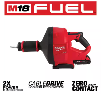 M18 FUEL 18-Volt Plumbing Drain Snake Auger Kit (Lightly Used, No Battery) -