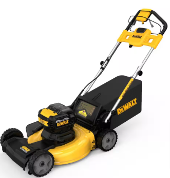 DEWALT 20V MAX 21.5 in. Battery Powered Walk Behind Self Propelled Lawn Mower - $490