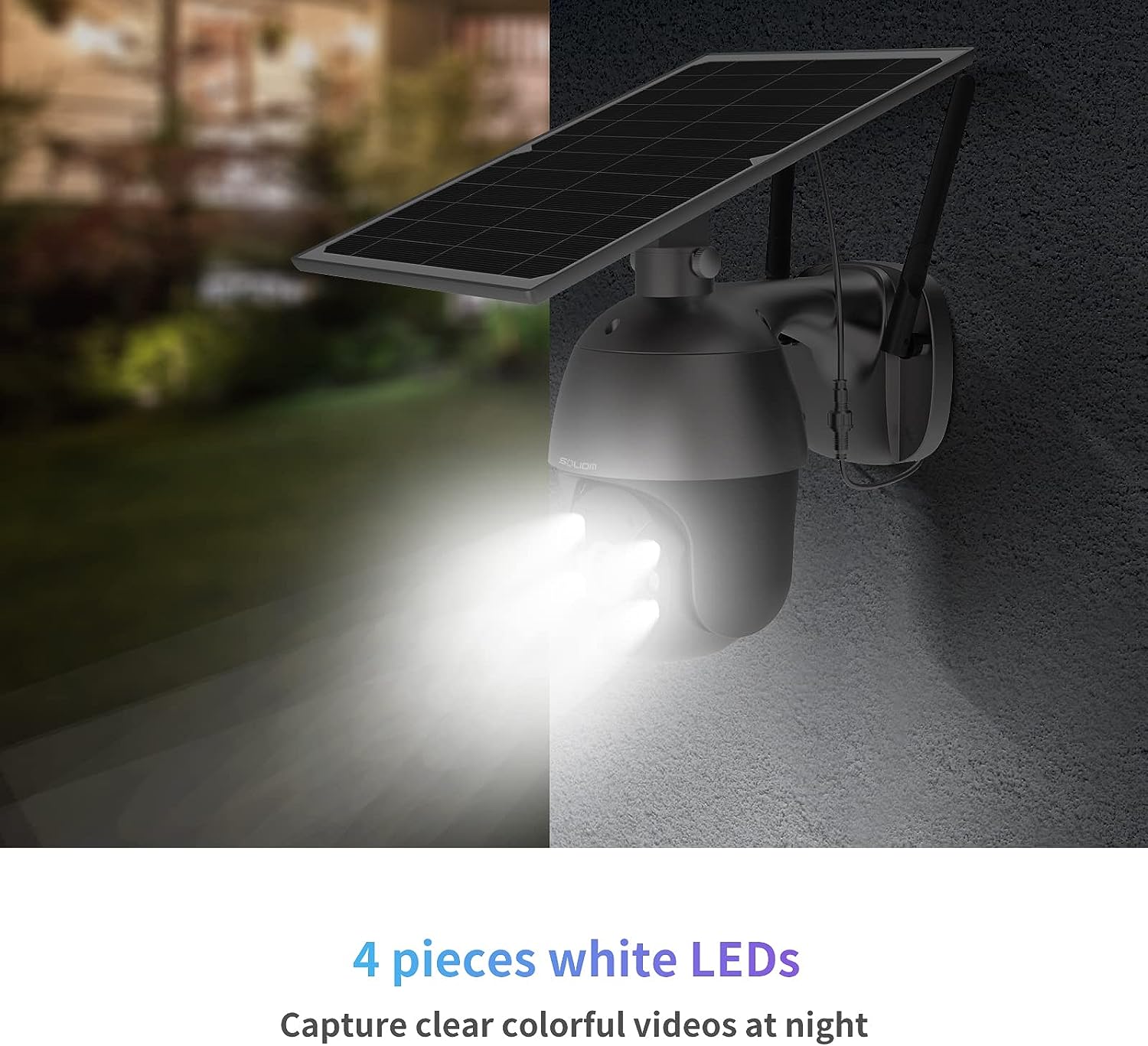 SOLIOM S600 3G/4G LTE Outdoor Solar Powered Cellular Security Camera - $65