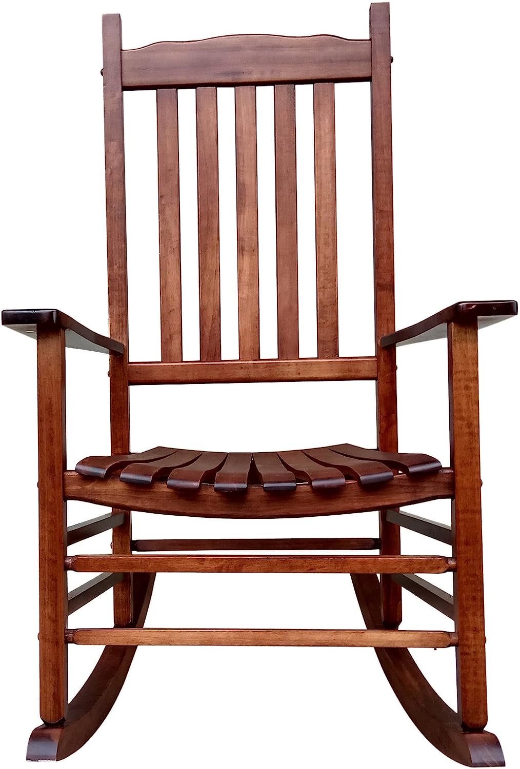 Natural Wood Porch Rocker/Outdoor Rocking Chair, Outdoor or Indoor, A001NT - $65