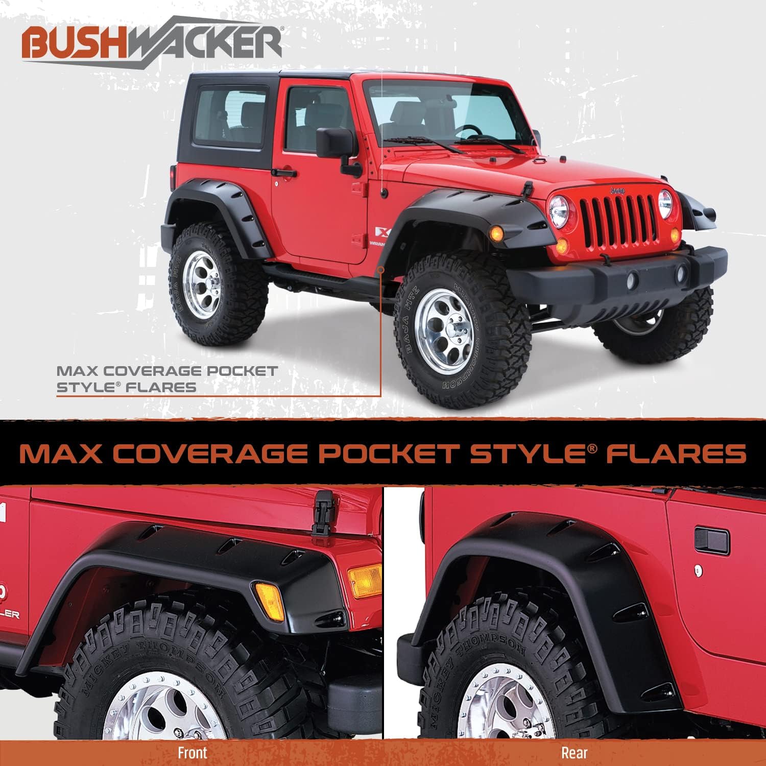 Bushwacker Max Coverage Pocket Style Fender Flares - $270